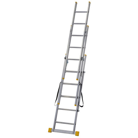 Photo of Werner Werner 2.4m Box Section Triple Extension Plus Ladder -x4-