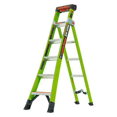 Image of T. B. Davies Little Giant 6 Tread King Kombo GRP Industrial Step And Ladder