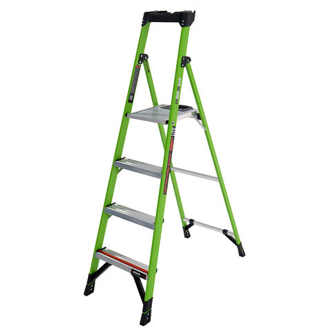 Little Giant 4 Tread Mighty Lite Hi-Viz GRP Fibreglass Step Ladder
