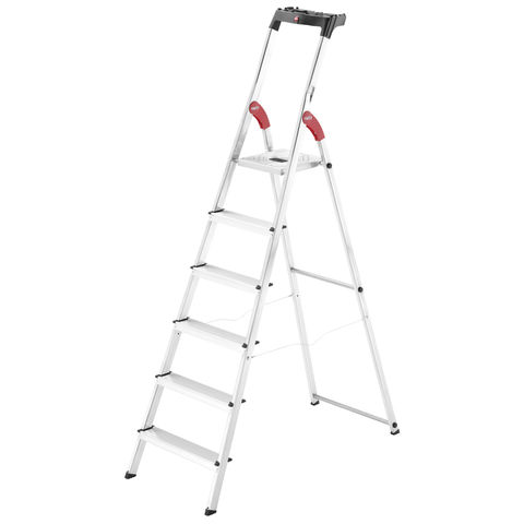 Hailo L60 Standardline Aluminium Step Ladders (6 Tread)