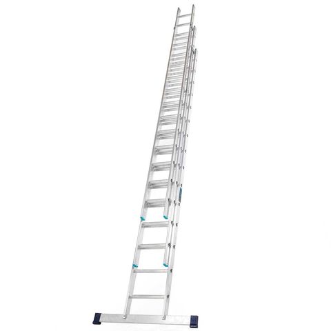 TB Davies TASKMASTER 3.5m - 8.5m 3 Section Extension Ladder with Stabiliser Bar