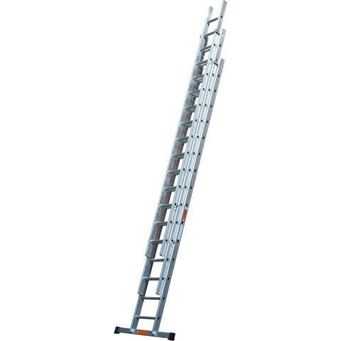 Photo of T. B. Davies Tb Davies 4.0m - 9.9m Pro Trade 3 Section Extension Ladder With Stabiliser Bar