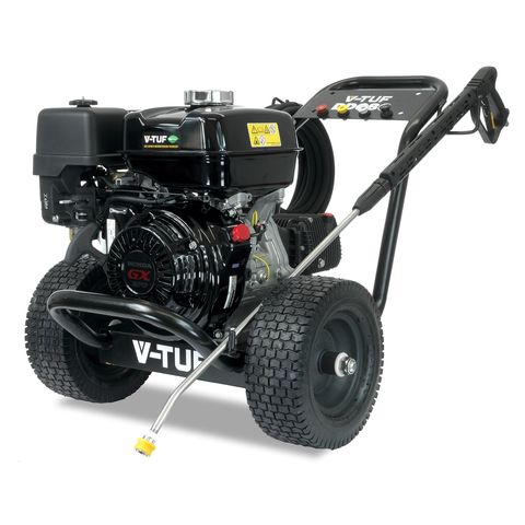 Image of V-TUF V-TUF DD080 2900psi, 200Bar, 15L/min Industrial 9HP Gearbox Driven Honda Petrol Pressure Washer