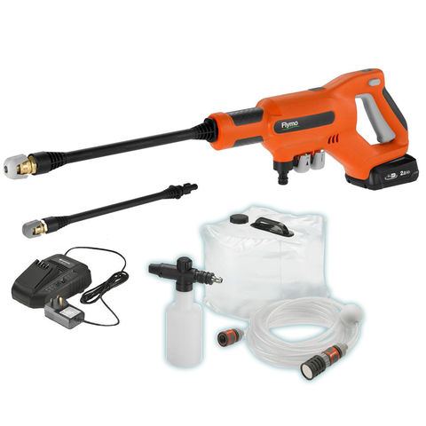 Image of Flymo Flymo Easiclean Plus 18V Cordless Low Pressure Cleaner with Spray Bottle & 20L Water Bag