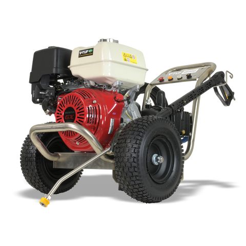 V-TUF GB130SS 250BAR 15L/MIN 13HP Honda Driven Petrol Pressure Washer With Gearbox- Stainless Steel Frame