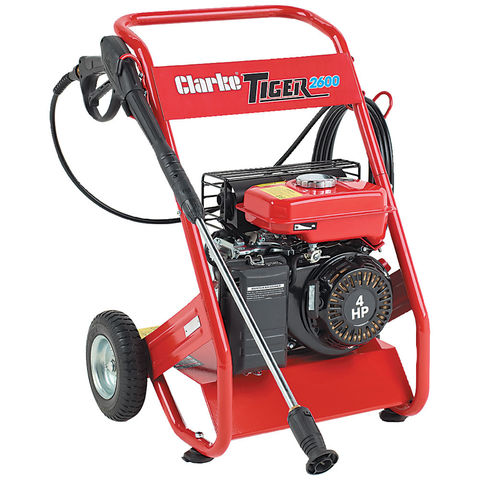 Clarke Tiger 2600 Petrol Pressure Washer 170bar (2465psi) - Machine ...