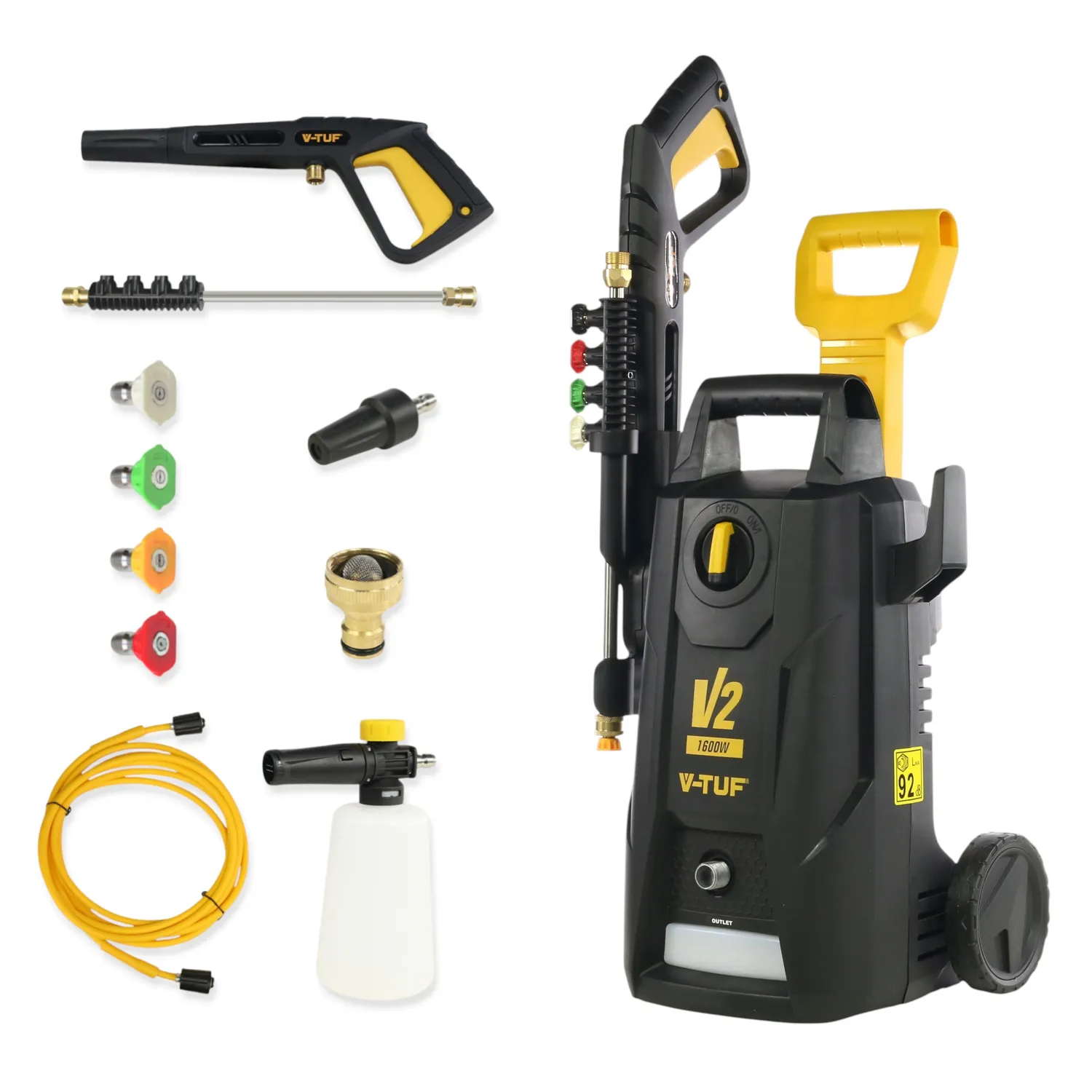 V-TUF V2 240X2 1958psi Portable Pressure Washer (230V) - Machine Mart
