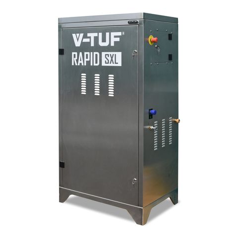 Image of V-TUF V-TUF RAPID SXL- 100 Bar 12L/Min Static Hot Pressure Washer 304 Stainless Cabinet (230V)