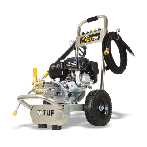 V-TUF TORRENT XRT200 Industrial 6.5HP Petrol Pressure Washer with GX200 Honda Engine - 2755psi, 190Bar, 12L/min Pump