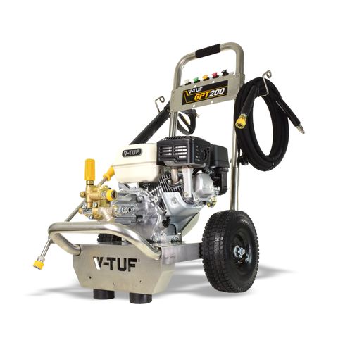 V-TUF TORRENT GPT200 Industrial 6.5HP Petrol Pressure Washer with GP200 Honda Engine - 2755psi, 190Bar, 12L/min Pump
