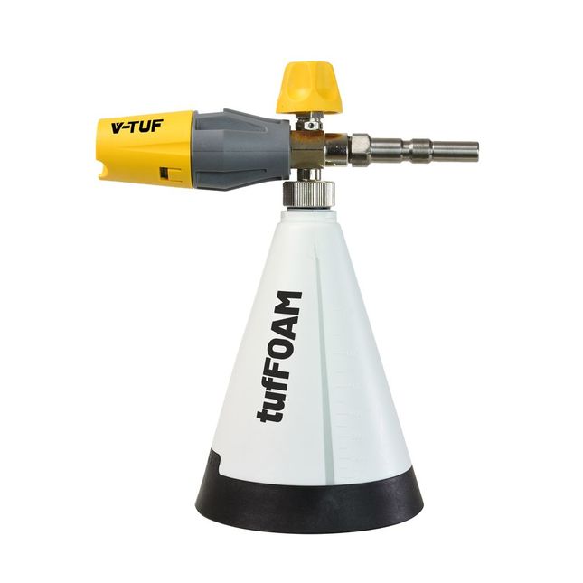 V-tuf Opf075tf Tuffoam Corrosive Resistant Cannon & 1 Litre Bottle - Ktq Male Qr -kew Style Qr-