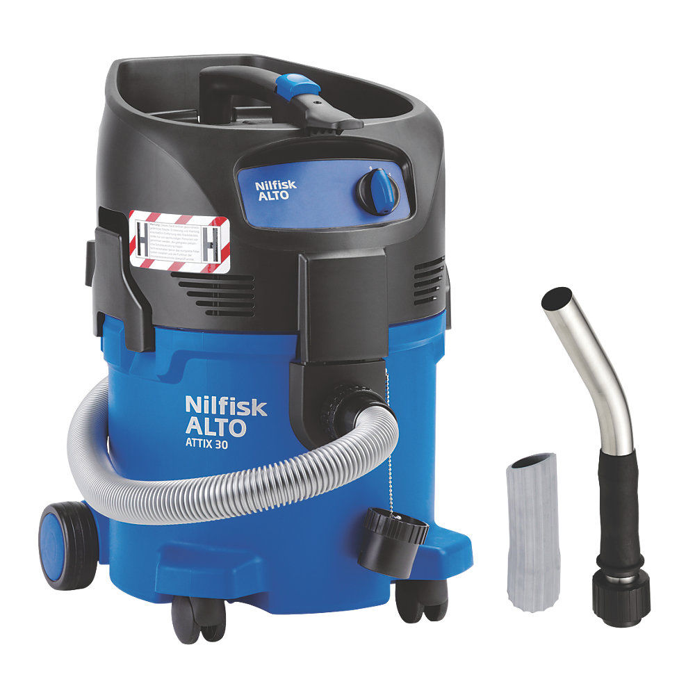 Nilfisk Attix 30 0h Pc H Class Safety Wet Dry Vacuum Cleaner 230v Machine Mart Machine Mart