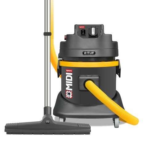 V-TUF MIDI SYNCRO 1400W H-Class 21L Industrial Dust Extraction Vacuum Cleaner - with Power Take Off & Automatic Filter Shaker (230V)