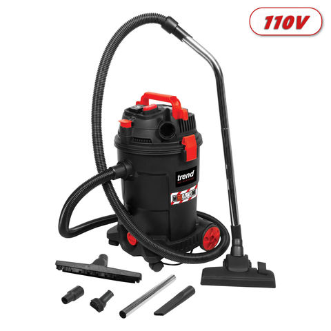 TREND T33A M-CLASS 1200W Wet & Dry Site Dust Extractor (110V)