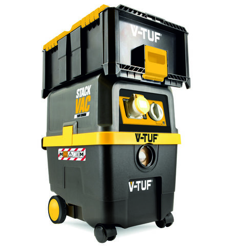 V-TUF M-Class Rated StackVac Dust Extractor With Modular Storage Box Included (110V)