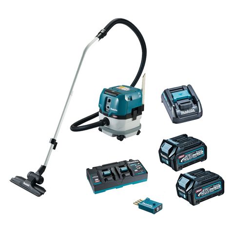 Image of Makita Makita VC002GLD22 40VMAX L-CLASS BL AWS 8L Airborne Particle Dust Extractor with 2x 2.5Ah XGT (Li-ion) Batteries