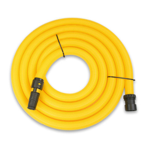 Image of V-TUF V-TUF 5m Yellow Ø32mm Vacuum Cleaner Hose with Universal Power Tool Adaptor (with Air Flow Control)