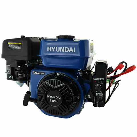 Image of Hyundai Hyundai IC210XE-19 212cc 7hp ¾"(19.05mm) Electric-Start Horizontal Straight Shaft Petrol Engine, 4-Stroke, OHV