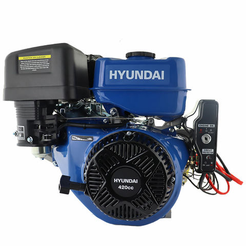 Image of Hyundai Hyundai IC420XE-25 420cc 14hp 25mm Electric-Start Horizontal Straight Shaft Petrol Engine, 4-Stroke, OHV