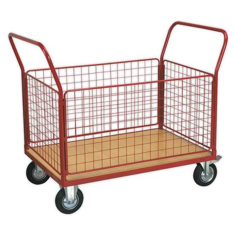 Image of Sealey Sealey CST773 300kg Platform Truck with 4 Removable Sides