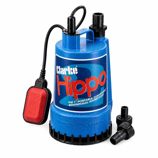 Clarke Hippo 2a 1" 250w 85lpm 6m Head Water Pump With Float Switch -230v-