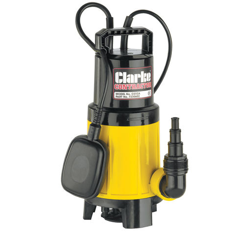Image of Clarke Clarke Contractor CSV2A 1½" 620W 200Lpm 8m Head Submersible Vortex Water Pump with Float Switch (110V)
