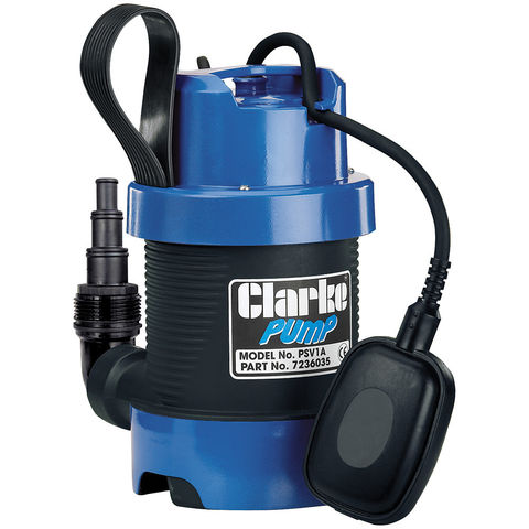 Image of Clarke Clarke PSV1A 1¼" 335W 140Lpm 5.8m Head Dirty Water Submersible Pump (230V)