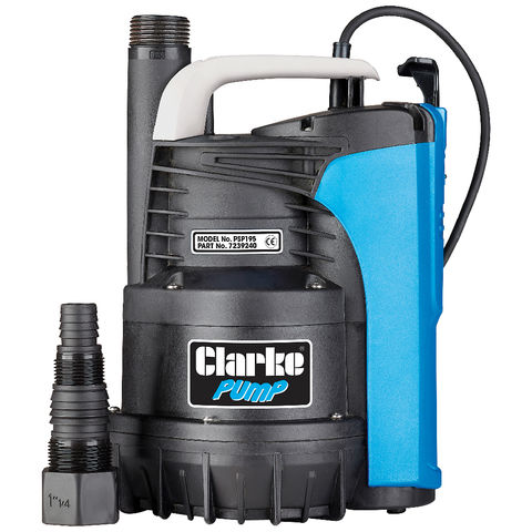 Clarke PSP195 1¼" 600W 195Lpm 9m Head Puddle Pump with Float Switch (230V)