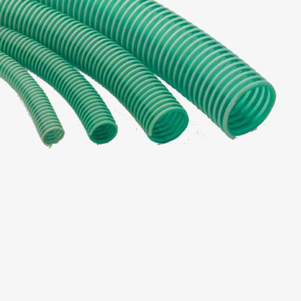 Green PVC Reinforced Suction Hose Delivery Hose 1" 3" 30M 