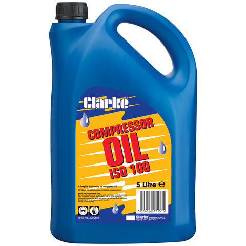 Clarke ISO 100 (SAE30) 5L Long Life Compressor Oil