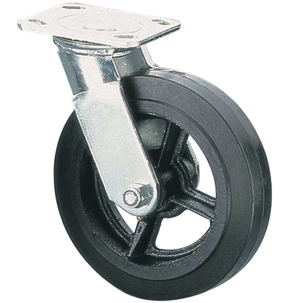 Heavy Duty Swivel Rubber Castor Caster Wheels 125mm Industrial Trolley Wheel NEW 