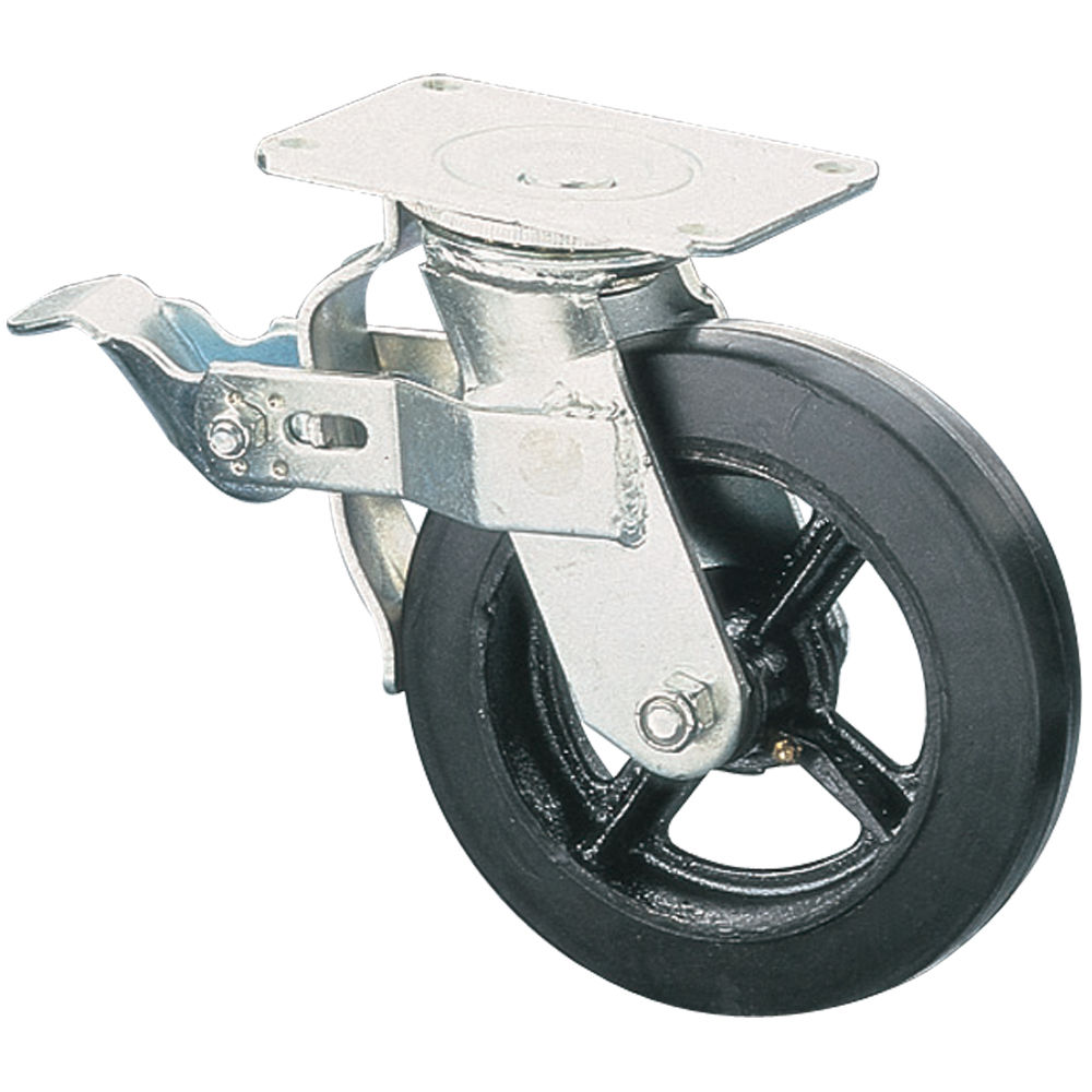 150mm Rubber Swivel and Swivel with Brake Castor Wheel