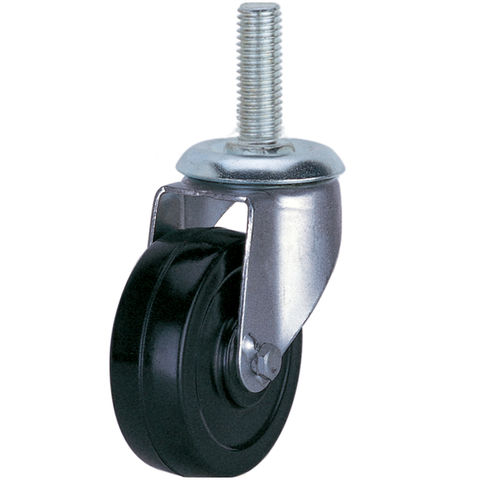 Clarke Rubber Threaded Castor Wheels Swivel / Swivel & Brake (50mm - 100mm)