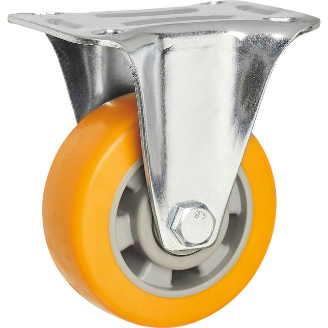 Clarke Ml100fpu 100mm Pu Fixed Castor -200kg-