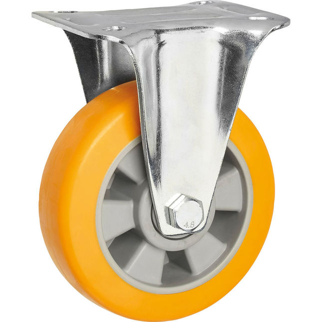 Clarke Ml125fpu 125mm Pu Fixed Castor -250kg-