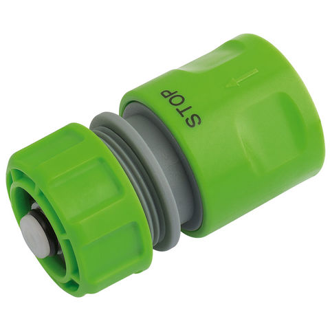 Image of Draper Draper 1/2" Garden Hose Connector with Water Stop