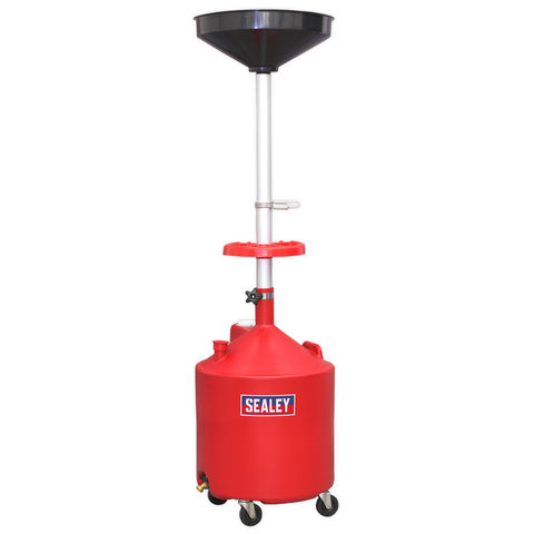 Sealey AK80D Mobile Oil Drainer 80L Manual Discharge