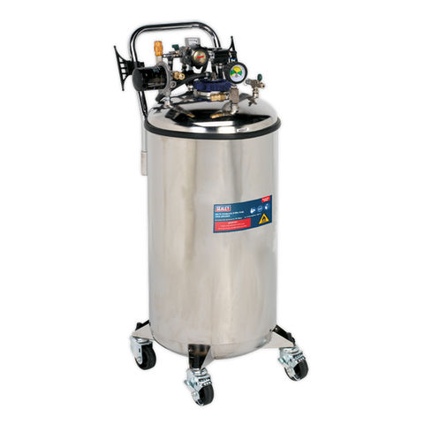 Photo of Machine Mart Xtra Sealey Tp201 Stainless Steel 90l Fuel Tank Drainer