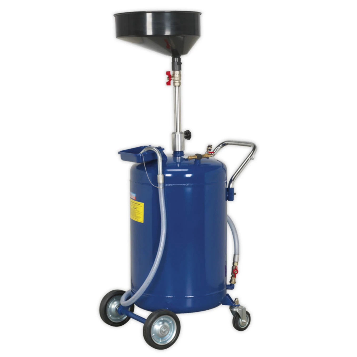 Sealey AK458DX Mobile Oil Drainer 110L Air Discharge - Machine Mart