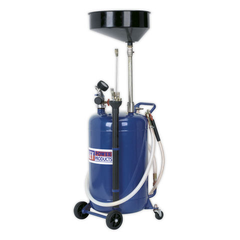 Sealey AK459DX Mobile 90L Oil Drainer with Probes and Air Discharge