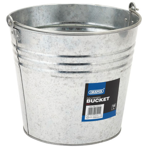 Draper 12L Galvanised Steel Bucket