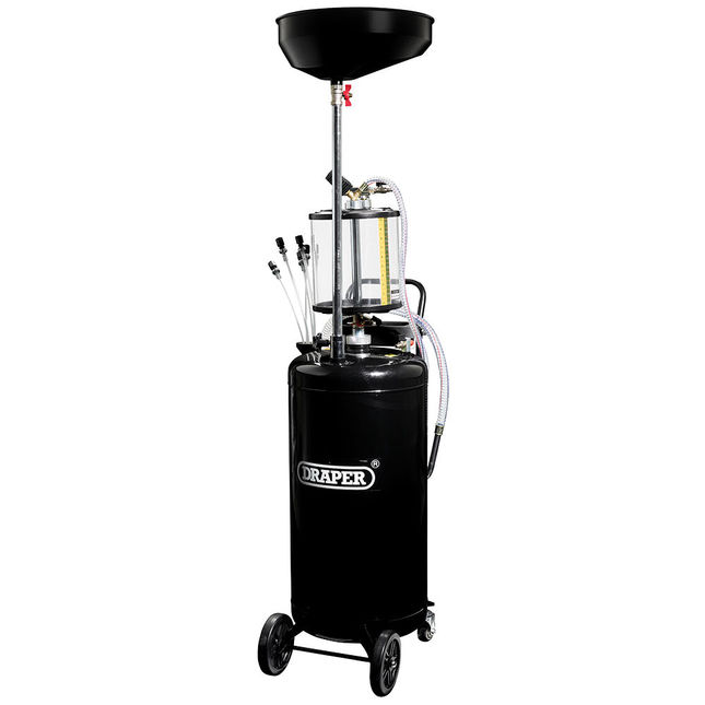 Draper 13265 90l Suction Oil Drainer With Chamber