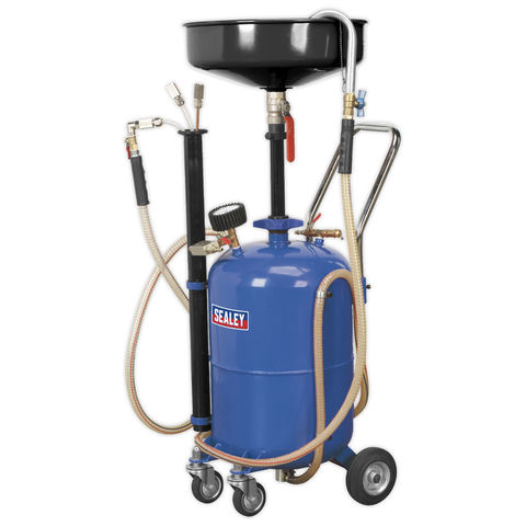 Sealey AK456DX 35L Air Discharge Mobile Oil Drainer with Probes