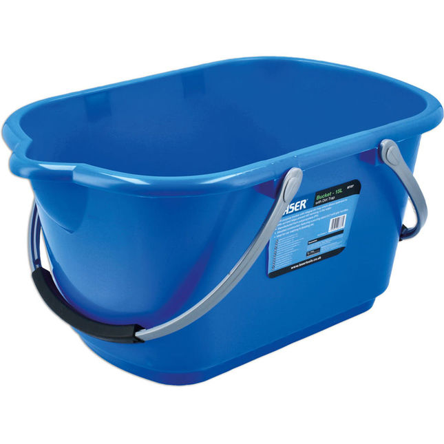 Laser 8737 15l Oblong Bucket With Dirt Trap