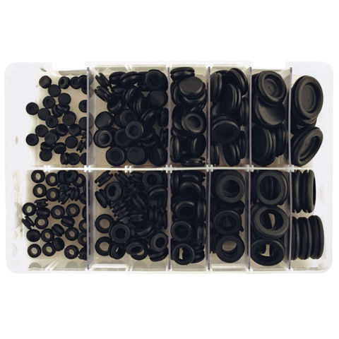 Connect 240 piece Assorted Wiring & Blanking Grommets Box