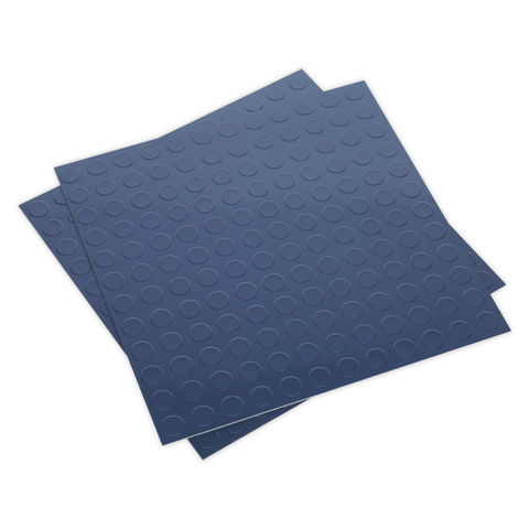 Sealey FT2B Blue 'Coin' Self Adhesive Vinyl Floor Tiles