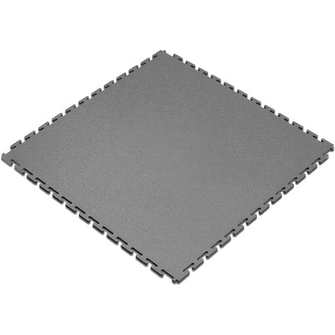 Image of Clarke Clarke FLG2 Grey Interlocking PVC Floor Tile (Single)