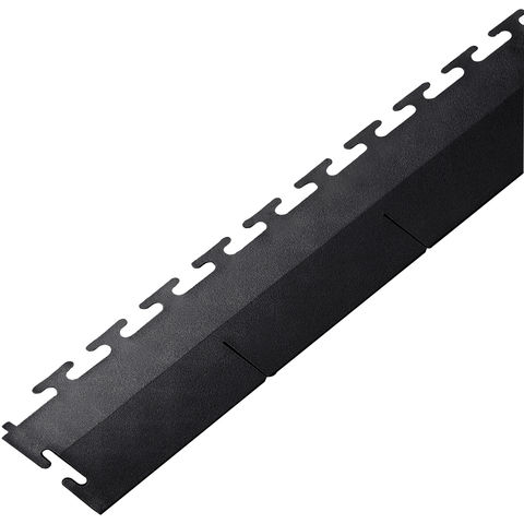 Clarke 3608040 Black PVC Edge Piece for Interlocking Floor Tiles (Single Unit)