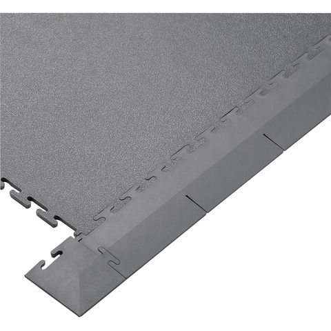 Clarke FLGE Interlocking Grey PVC Floor Edges and Corners