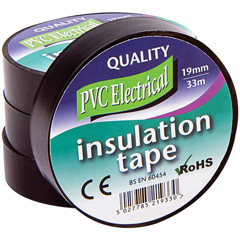 Ultratape PVC Electrical Insulation Tape, 19mm x 33m 4 Pack